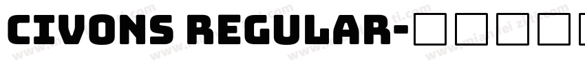 Civons Regular字体转换